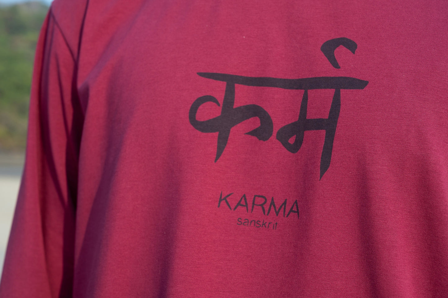 YB-62K - THOMAS: Organic Cotton Long Sleeve T-shirt - Karma Print