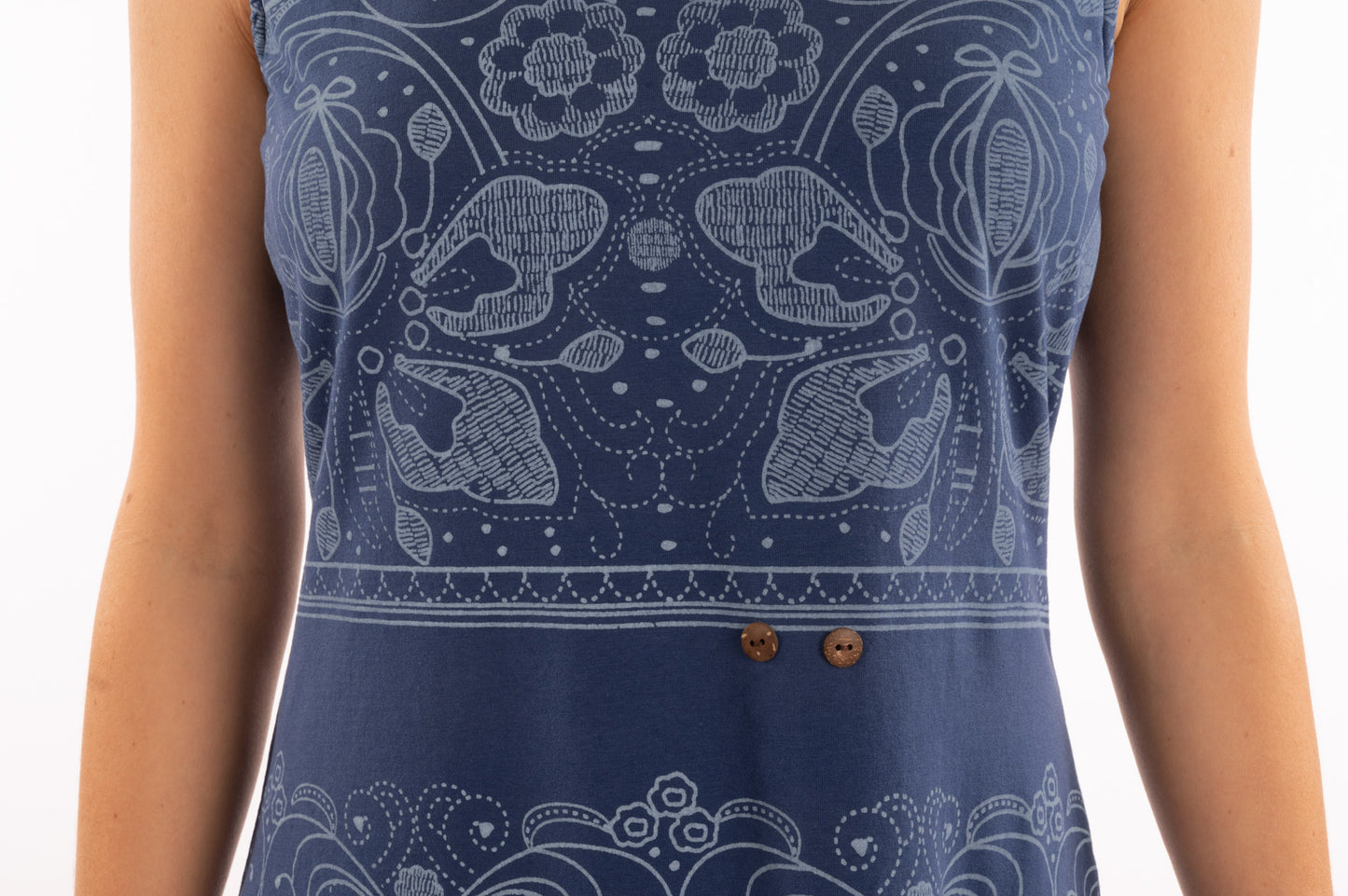 T1V-39 - FLEUR – Robe en coton bio à imprimé floral
