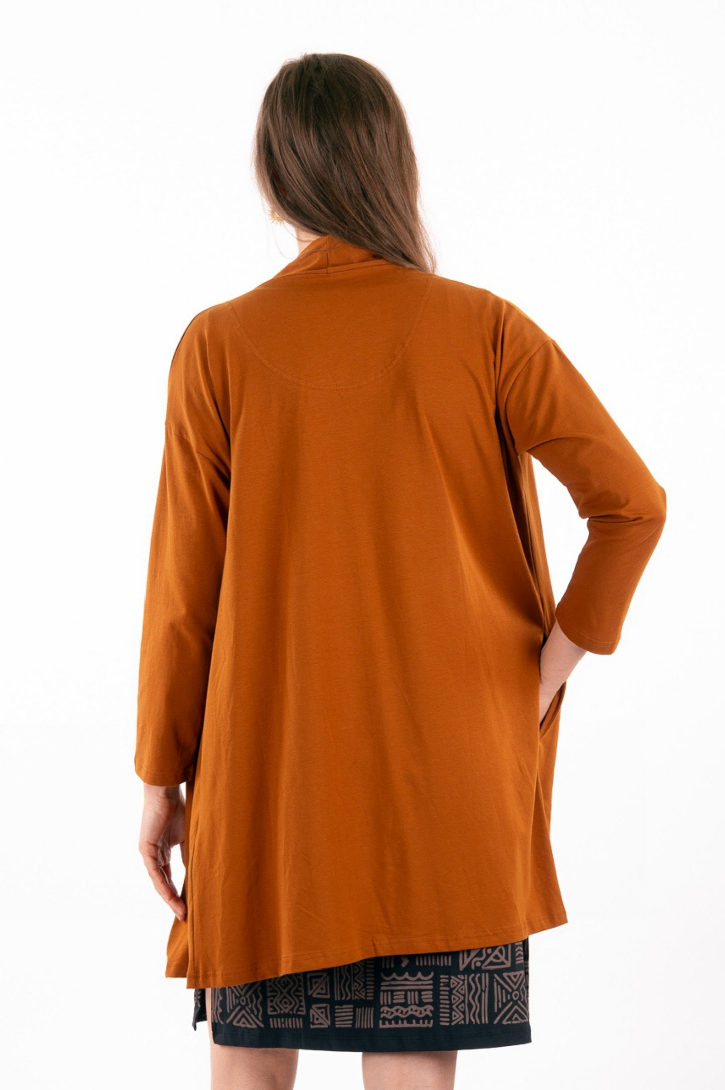 YB-30 - CHARLINE - Gilet long en coton biologique