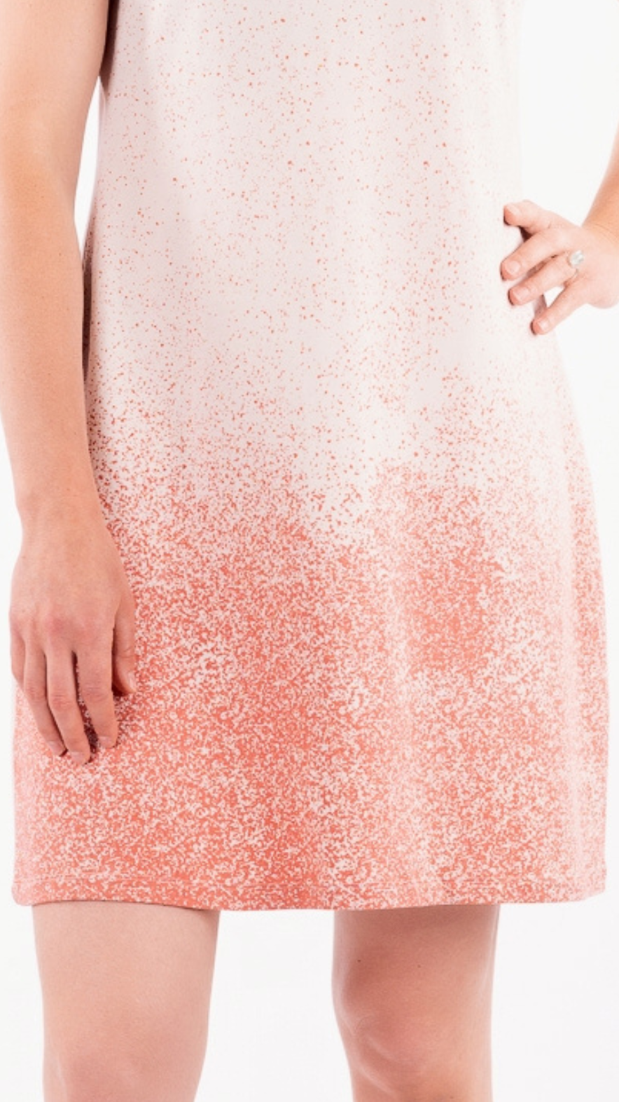 09-IZU : Robe vaporisée délavée en coton biologique