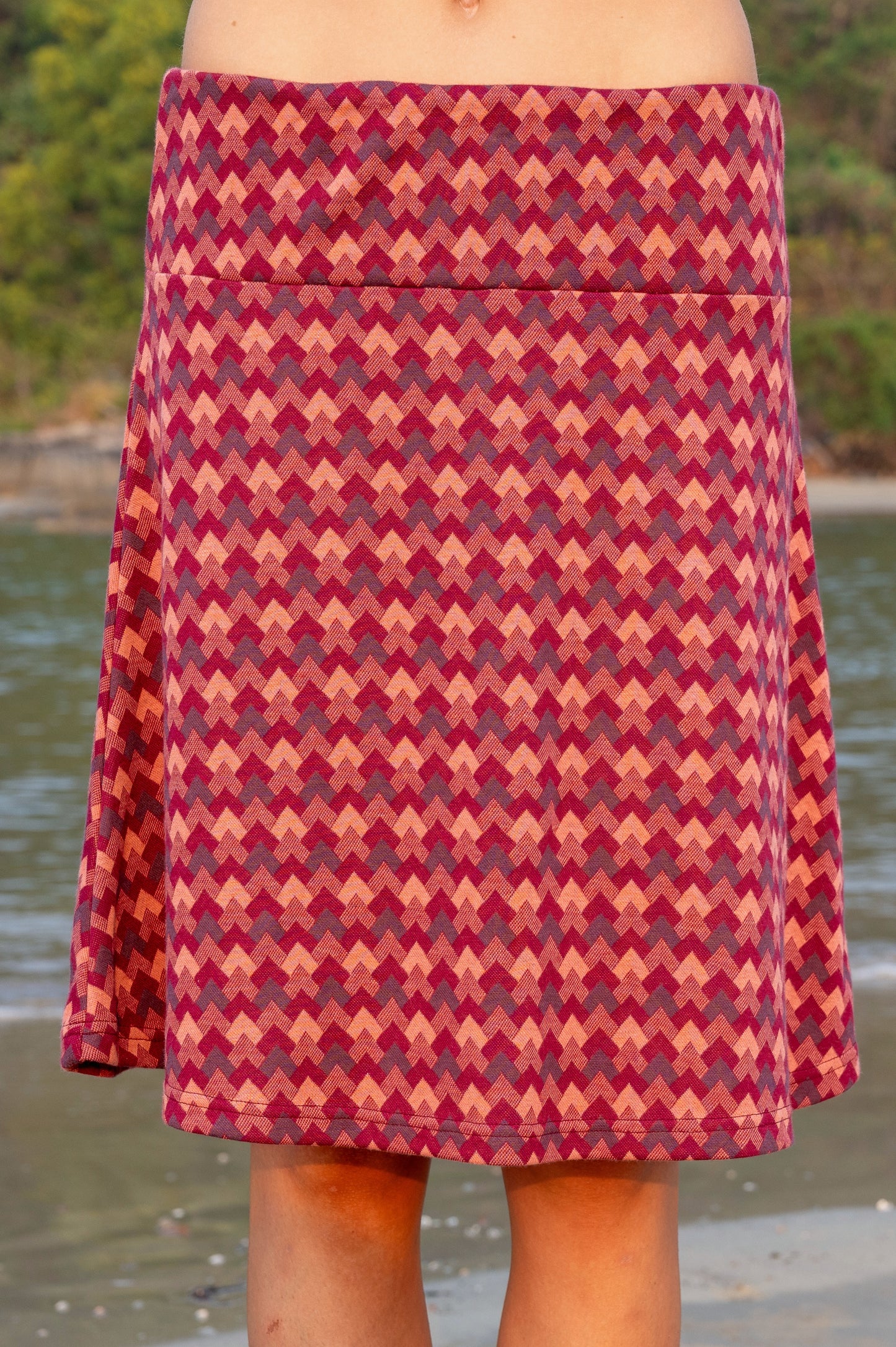 TF25-26A - ZOE: Organic Cotton  A-line Skirt