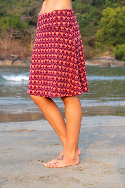 TF25-26A - ZOE: Organic Cotton  A-line Skirt