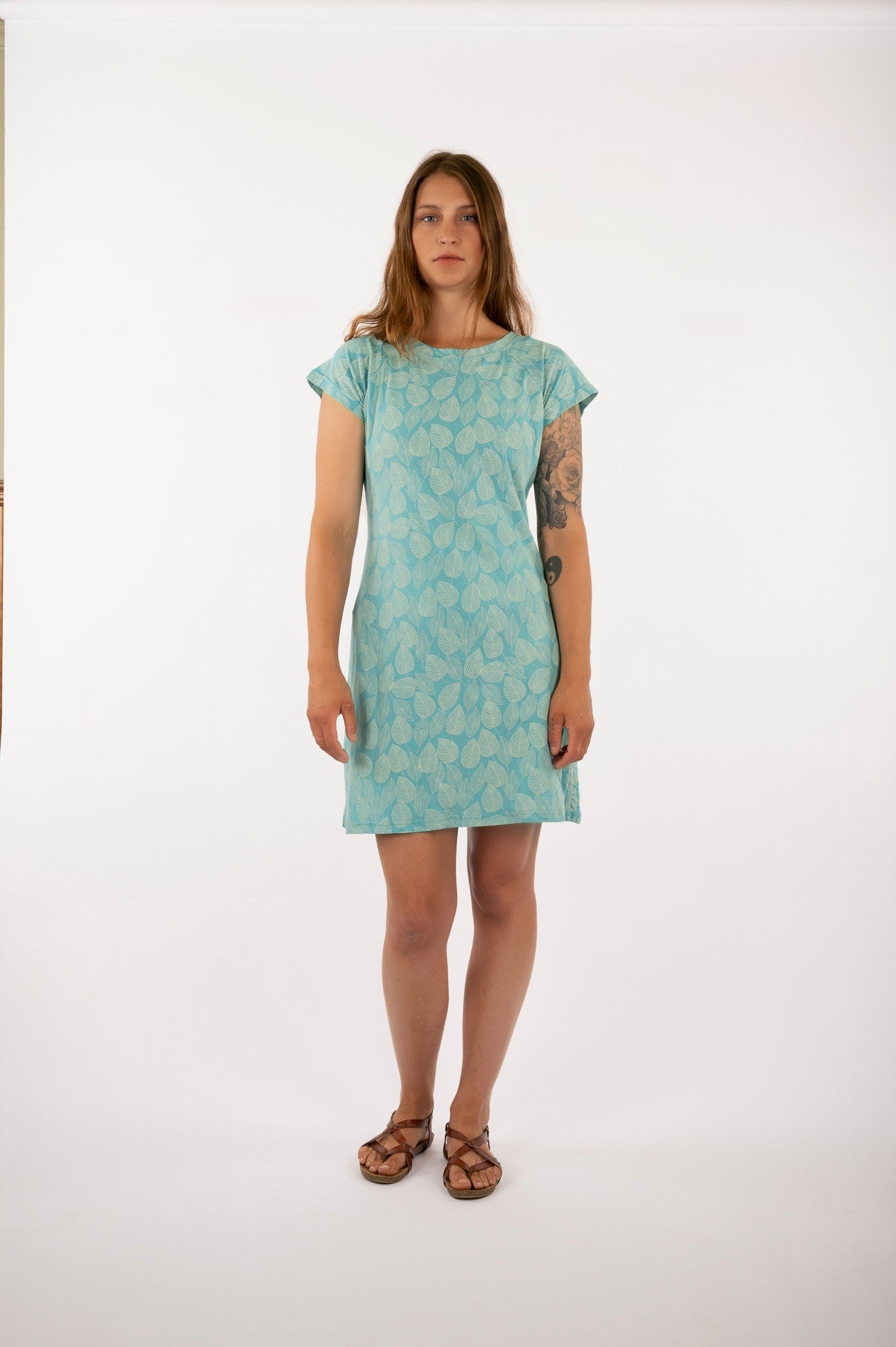 08-IKO : Tunique en maille fine de coton biologique à manches raglan