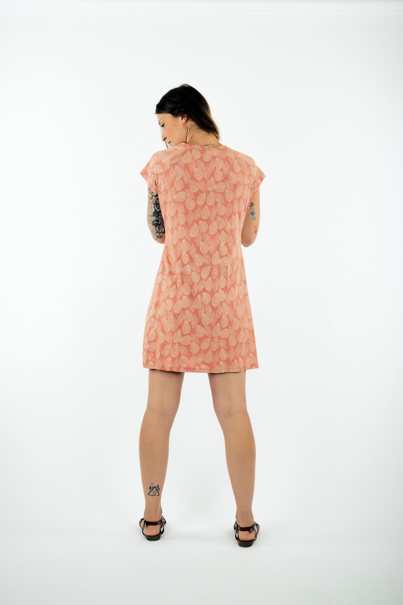 08-IKO : Tunique en maille fine de coton biologique à manches raglan