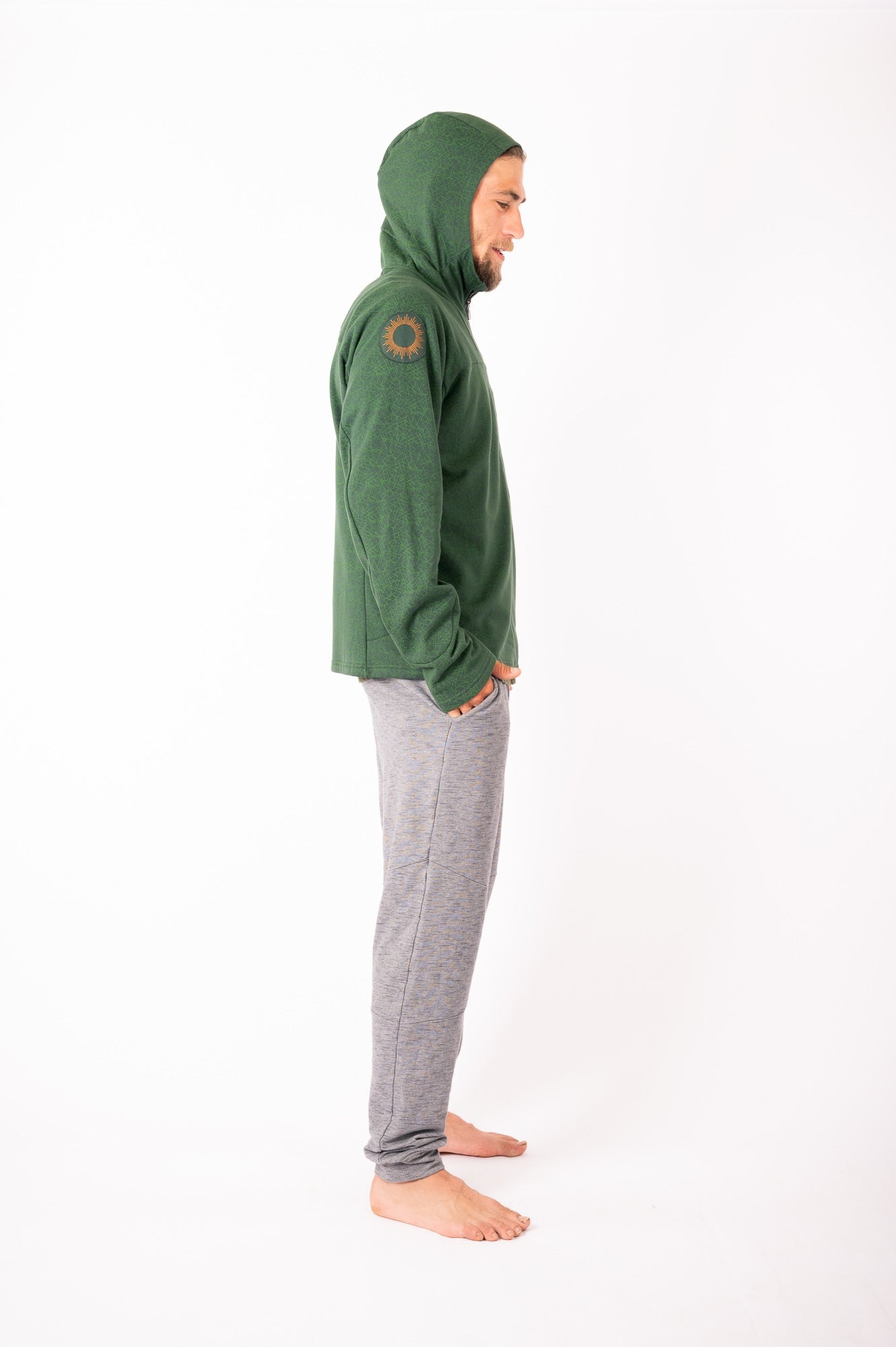 66_WOKI_Zipped Hoodie with Print