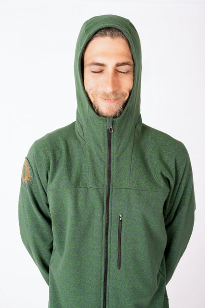 66_WOKI_Zipped Hoodie with Print