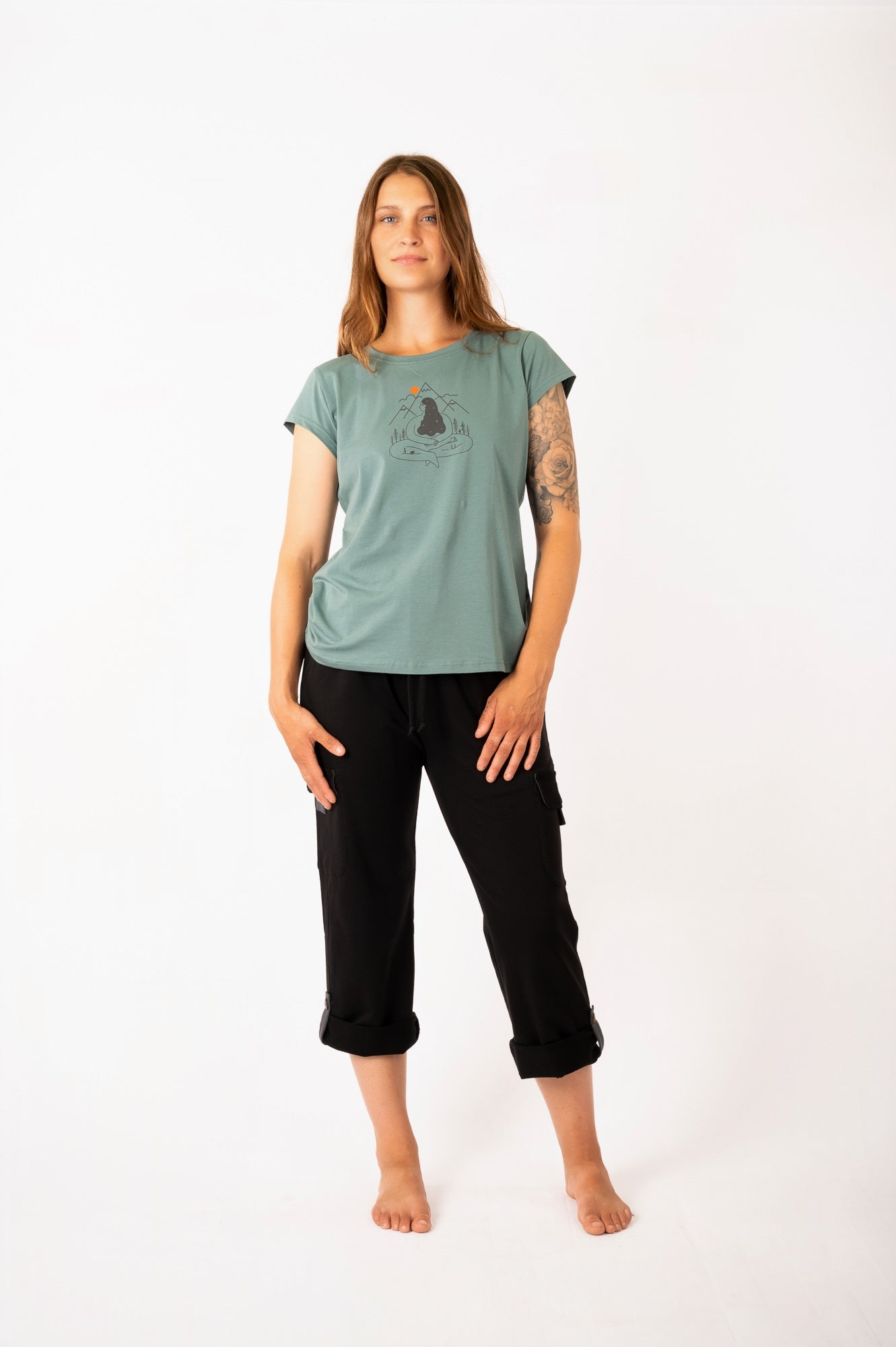 YB-07M - SOFIE MOUNTAIN – Organic Cotton T-shirt with print