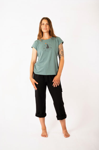 YB-07M - SOFIE MOUNTAIN – Organic Cotton T-shirt with print