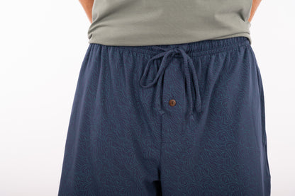 69-PAJA : Short homme en coton biologique imprimé vagues