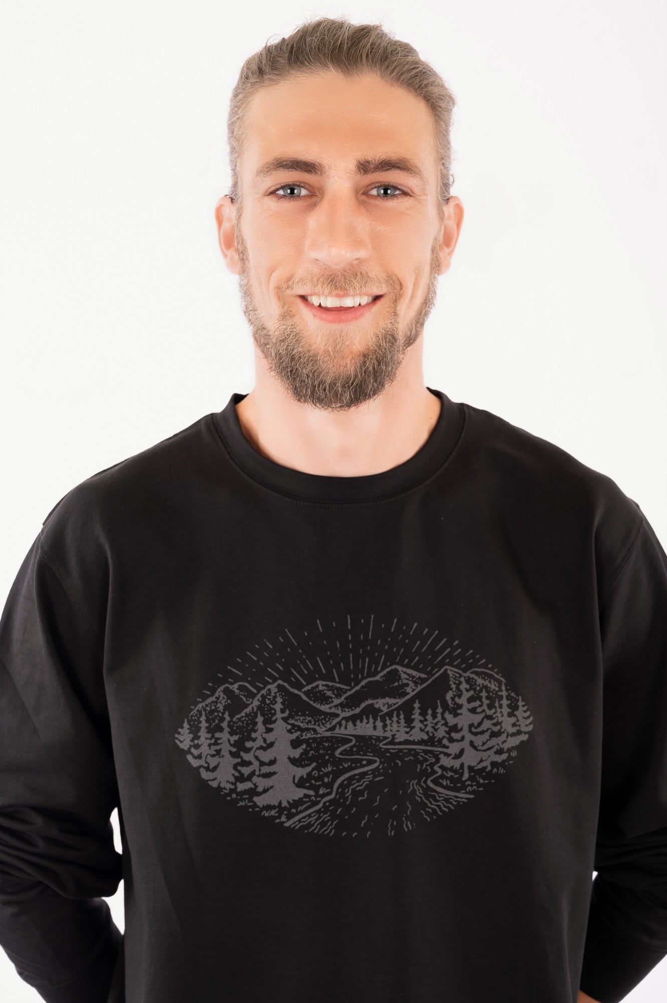 YB-65- HALO: Organic Cotton  French Terry Sweatshirt with print