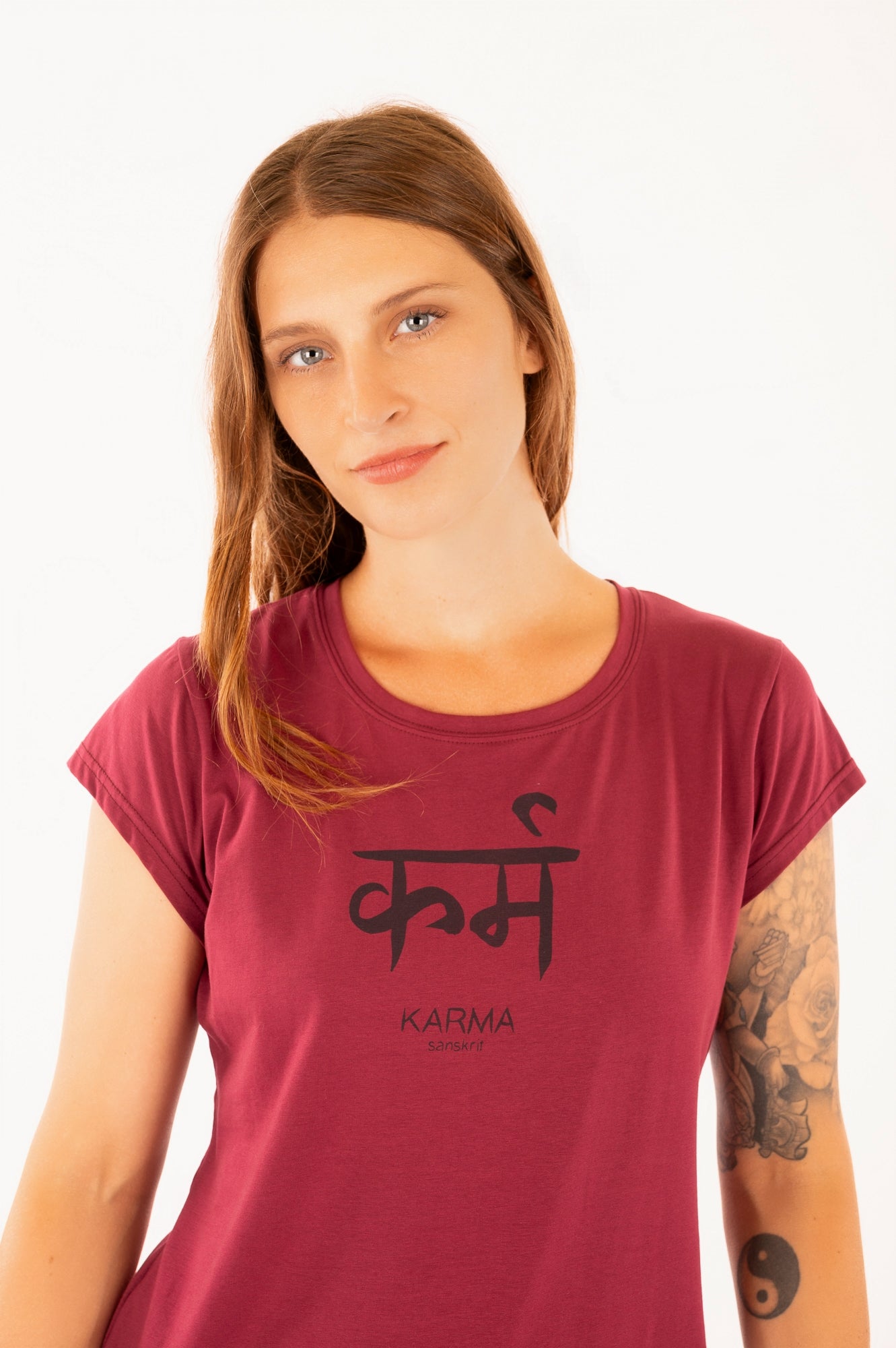 14_WEE_T-shirt- Wine (Karma print)