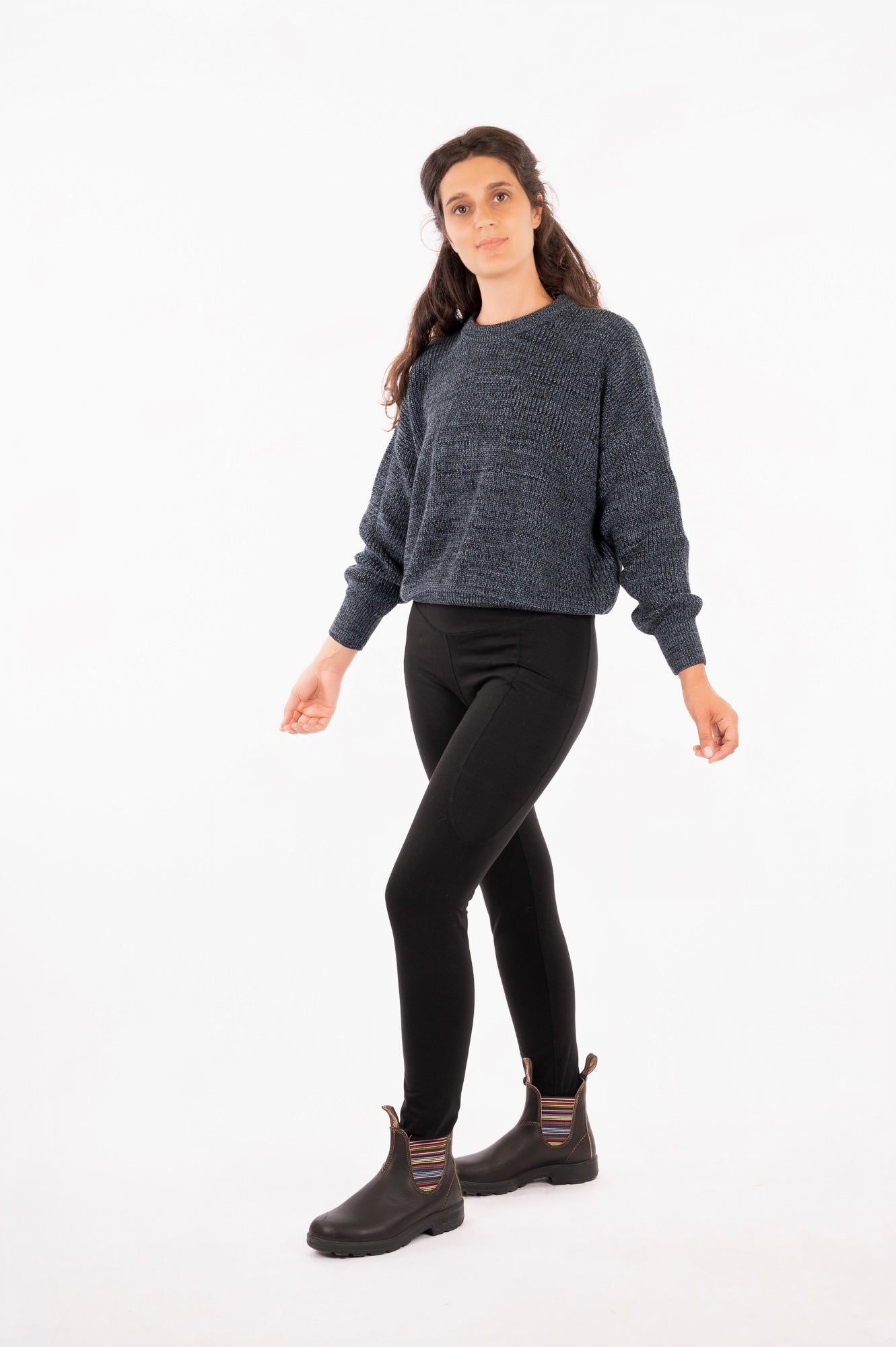 YKF25-02 - Organic Cotton - 2 Tones Knitted Sweater