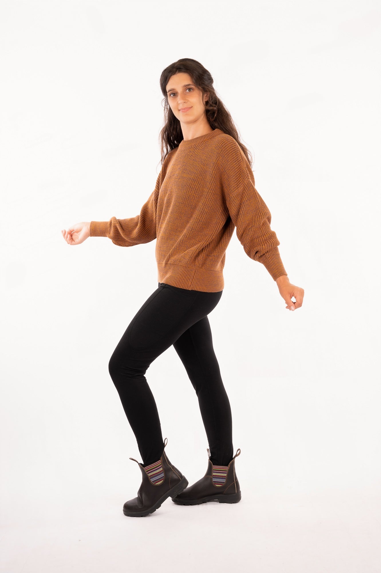 YKF25-02 - Organic Cotton - 2 Tones Knitted Sweater