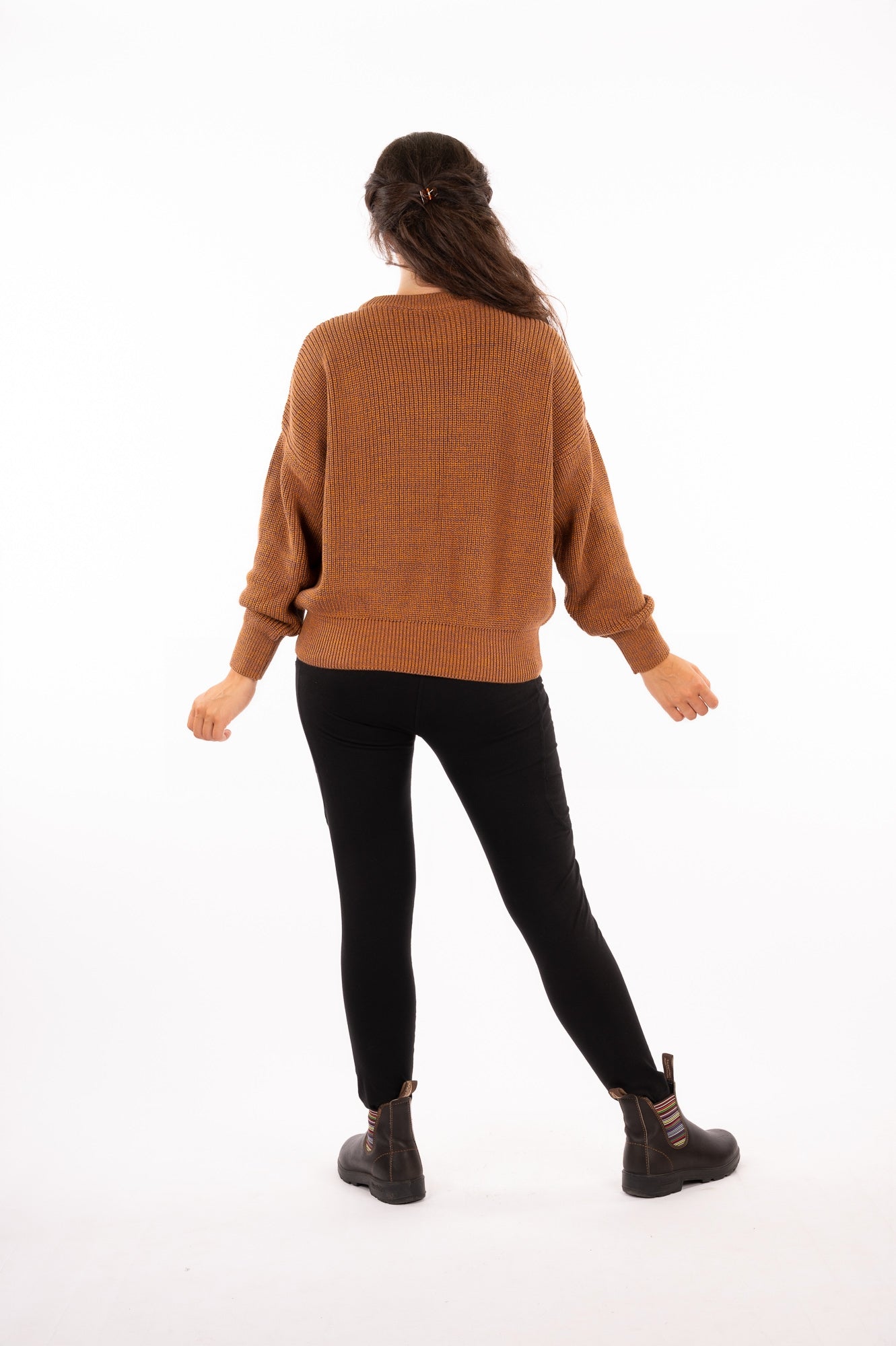 YKF25-02 - Organic Cotton - 2 Tones Knitted Sweater