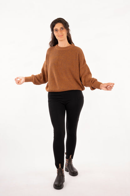 YKF25-02 - Organic Cotton - 2 Tones Knitted Sweater