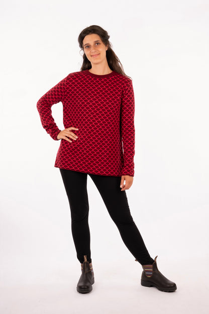 YKF25-01_FISKA_Knitted Sweater Scales