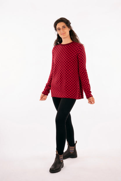 YKF25-01_FISKA_Knitted Sweater Scales