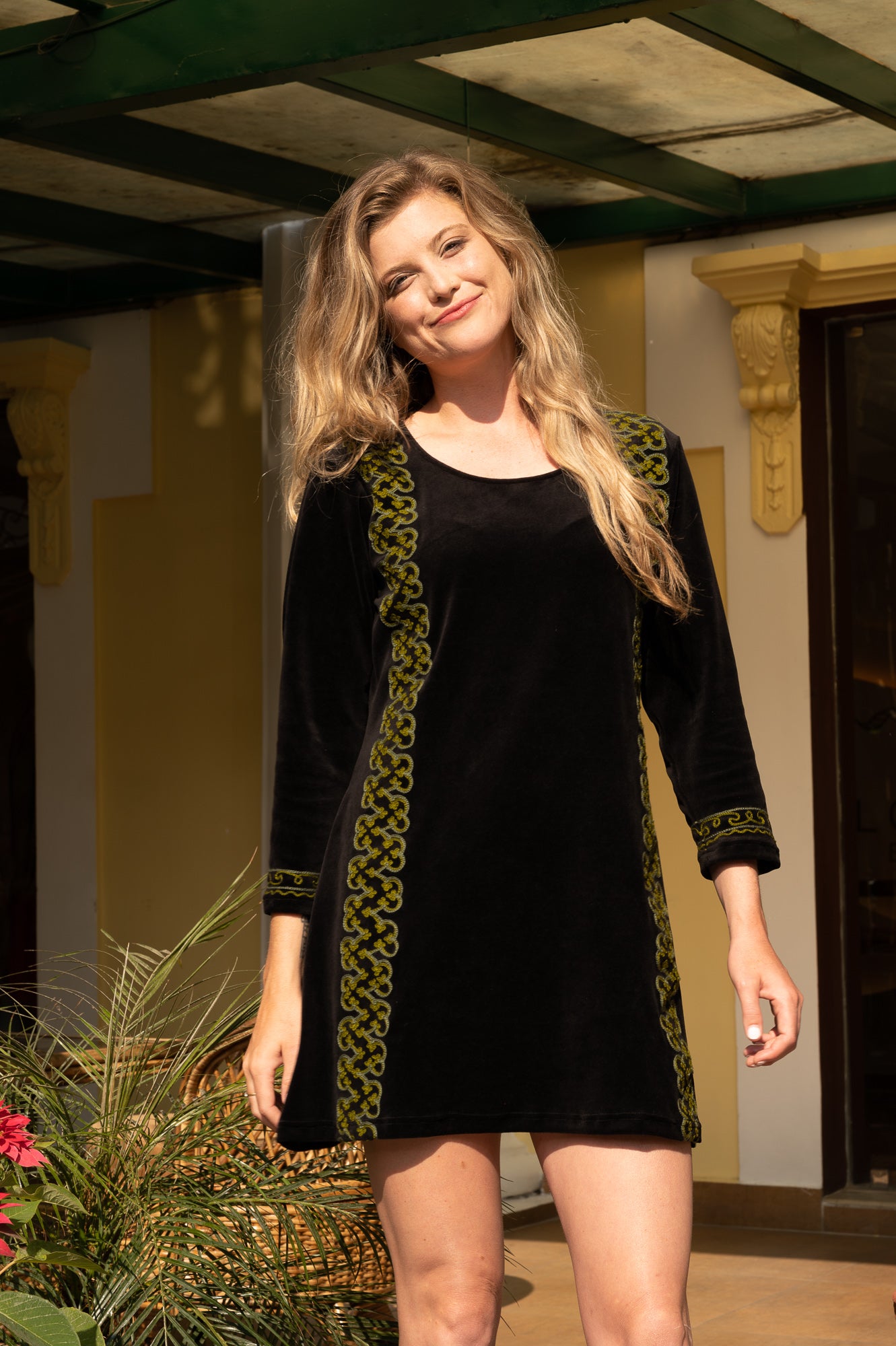 12_Velvet Tunic with Aari