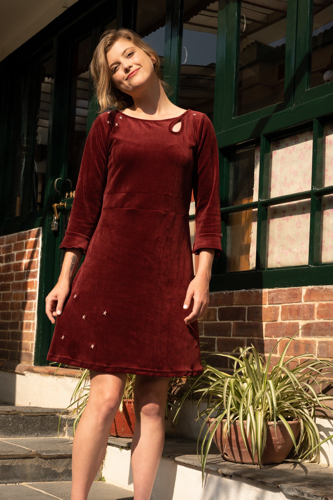 13_Velvet Dress with Loop