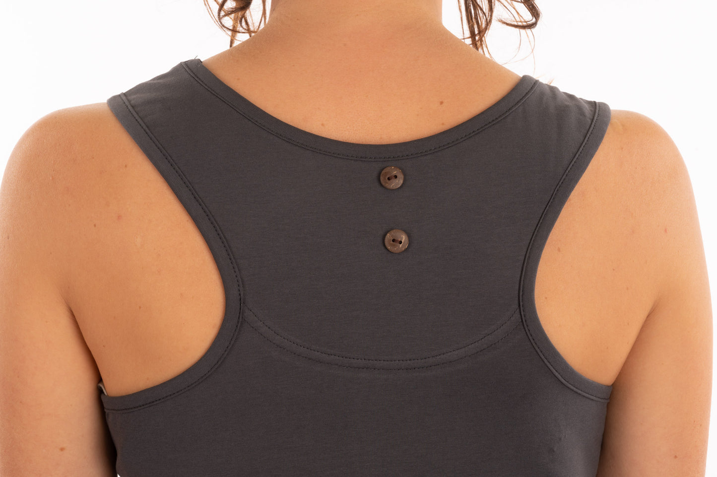 T1V-11 - LOTUS BLEU – Robe en coton bio avec patch lotus