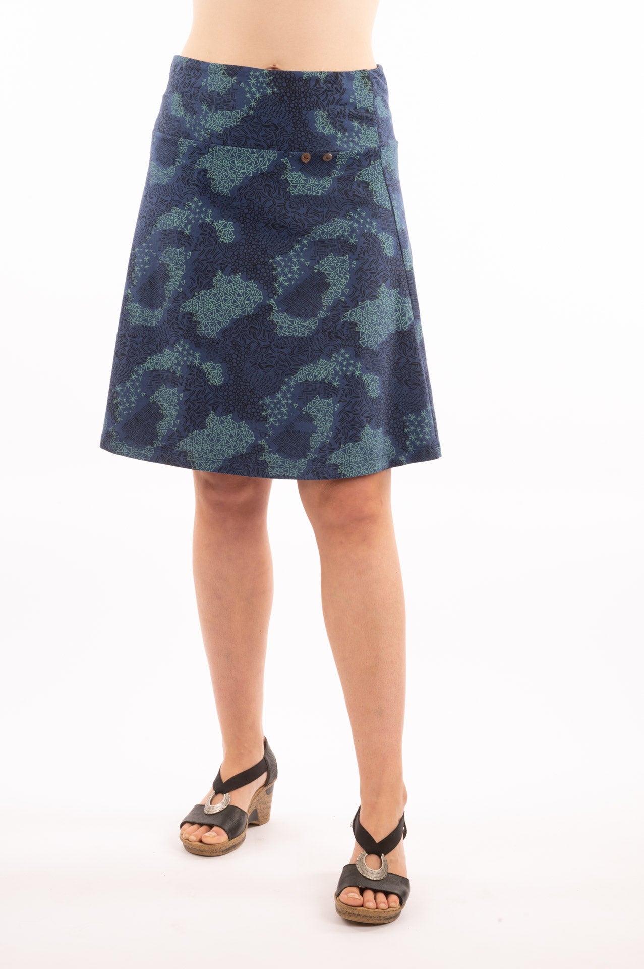 T1V-29 – IVI – Organic Cotton A-line Skirt