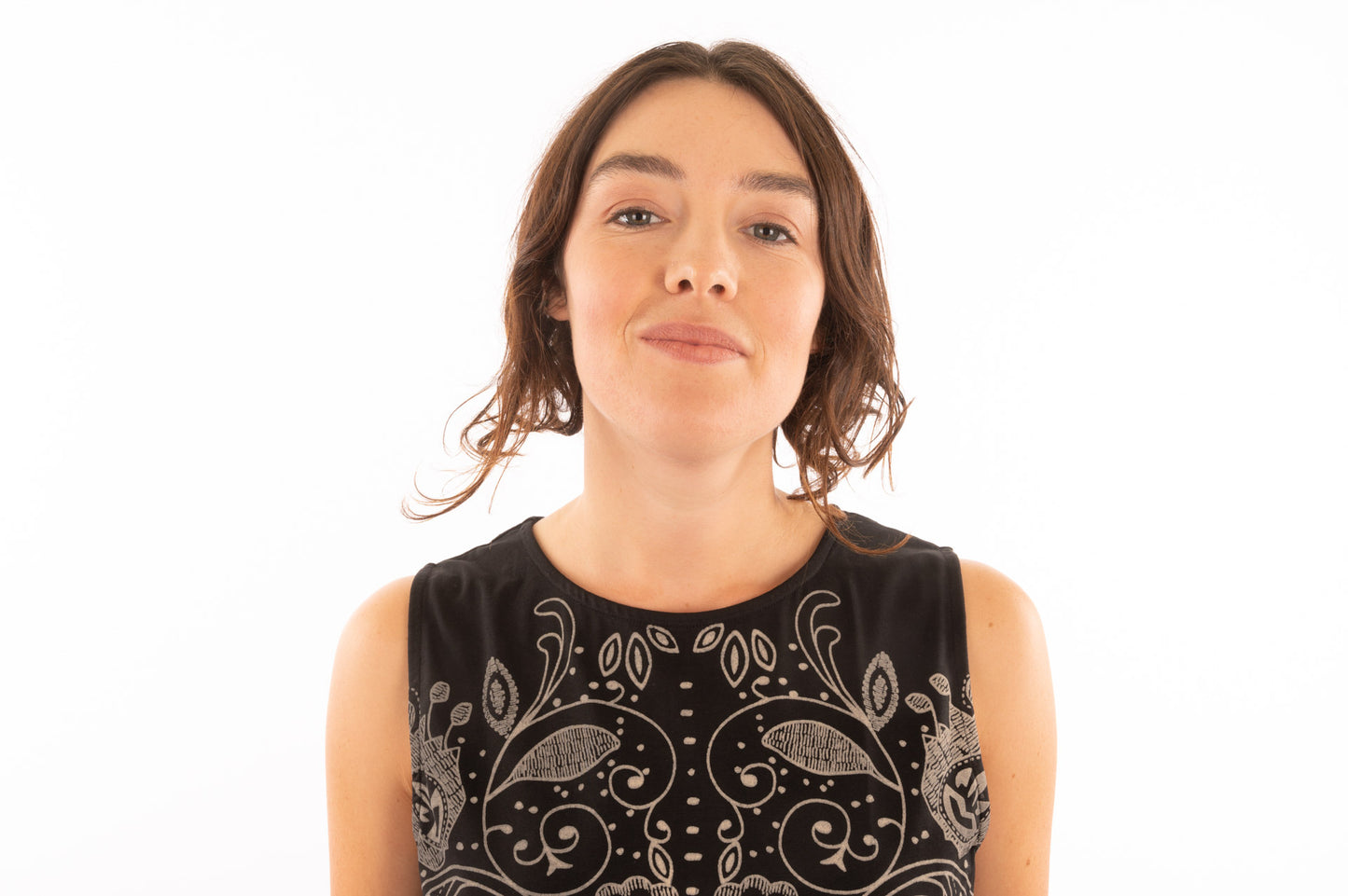 T1V-39 - FLEUR – Robe en coton bio à imprimé floral