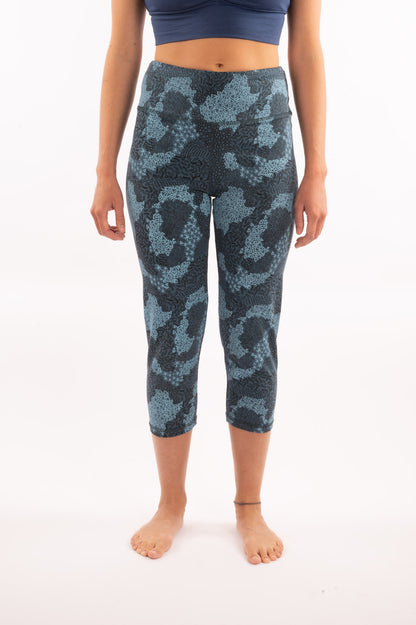 YB-38 - POL - Legging 3/4 en coton biologique imprimé avec poche