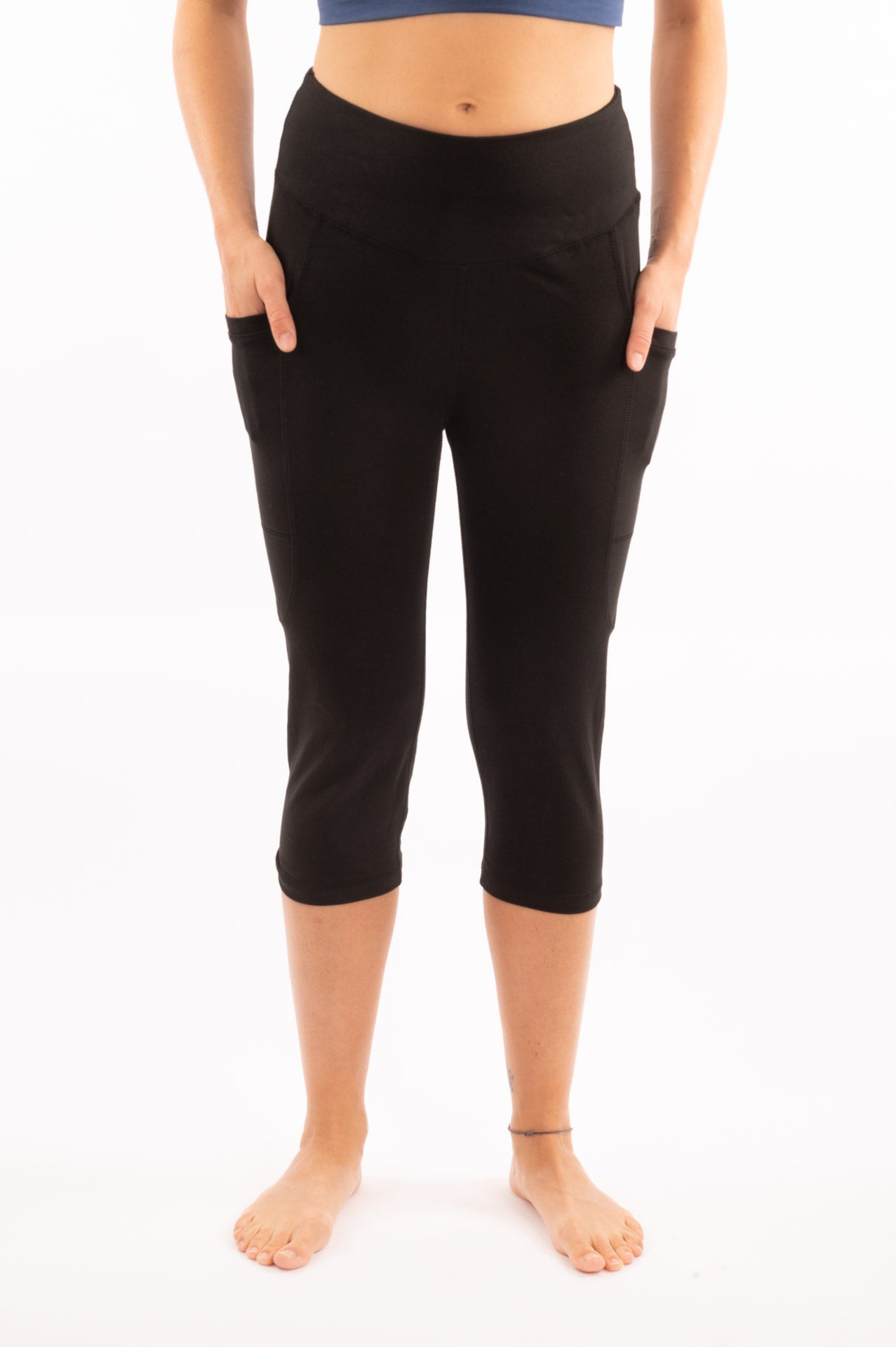 YB-38 - POL - Legging 3/4 en coton biologique imprimé avec poche
