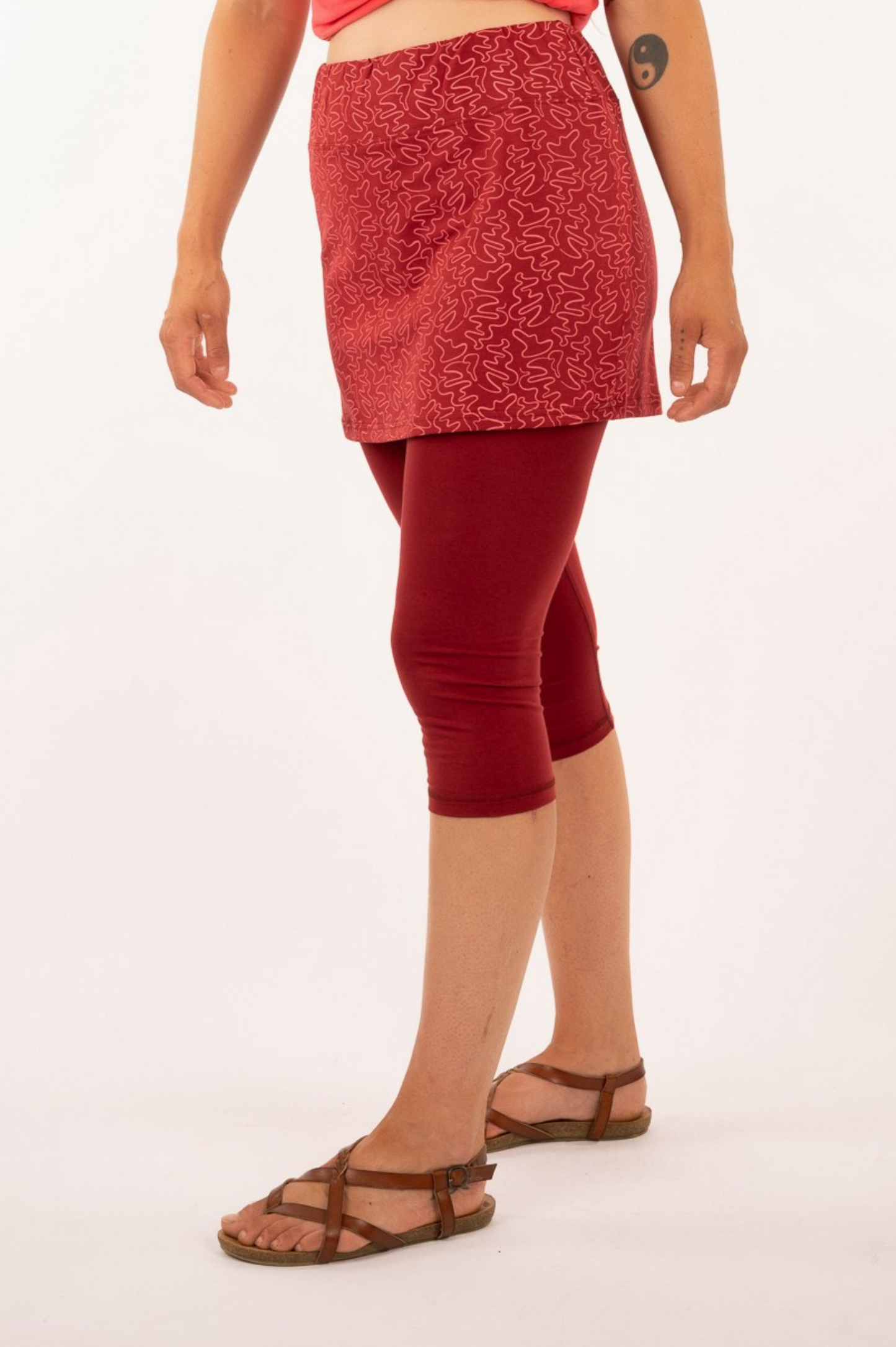 23_IVIO:  Organic Cotton Short Skirt Printed