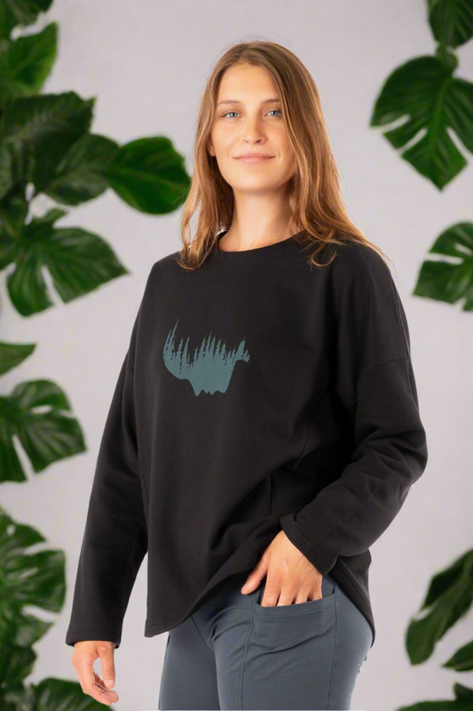 YB-04 - SHANTA – Organic Cotton OCF Sweater with Print