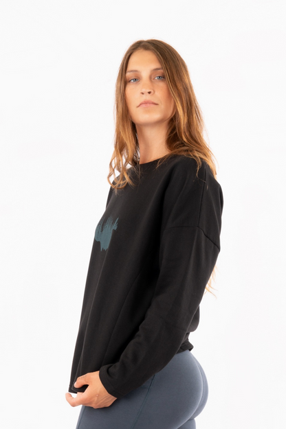 YB-04 - SHANTA – Organic Cotton OCF Sweater with Print