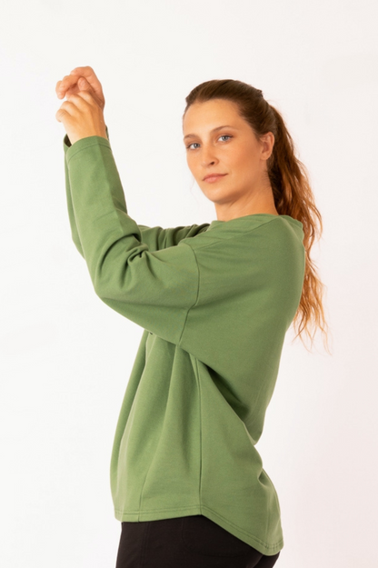 YB-04 - SHANTA – Organic Cotton OCF Sweater with Print