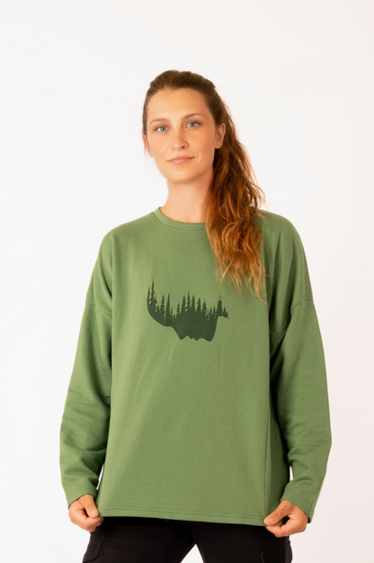 YB-04 - SHANTA – Organic Cotton OCF Sweater with Print