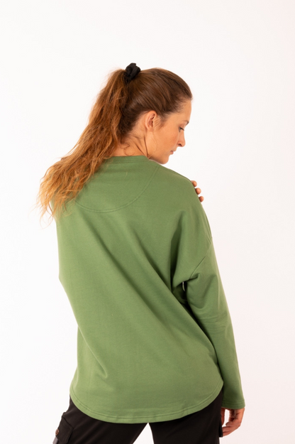 YB-04 - SHANTA – Organic Cotton OCF Sweater with Print