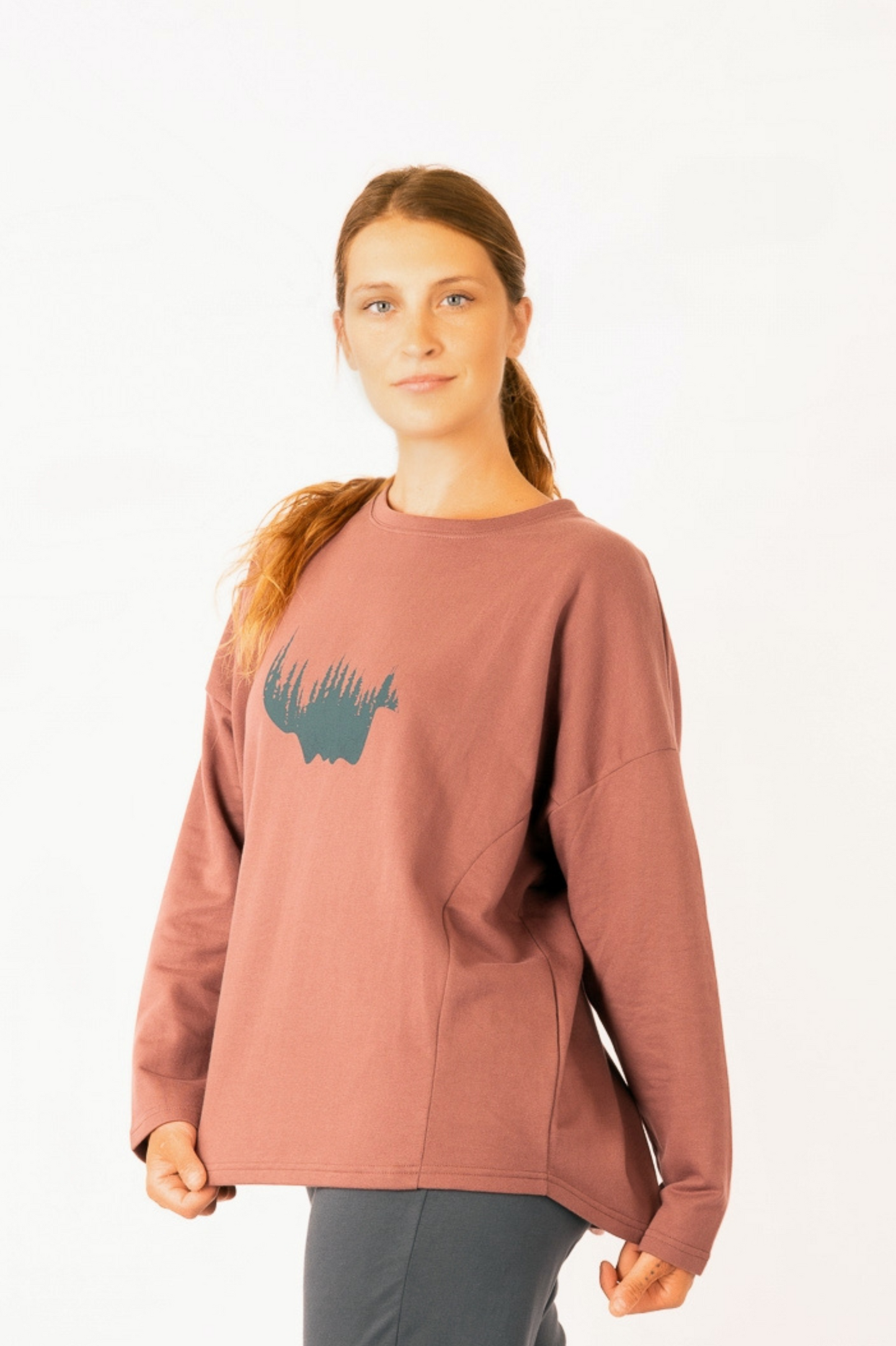 YB-04 - SHANTA – Organic Cotton OCF Sweater with Print