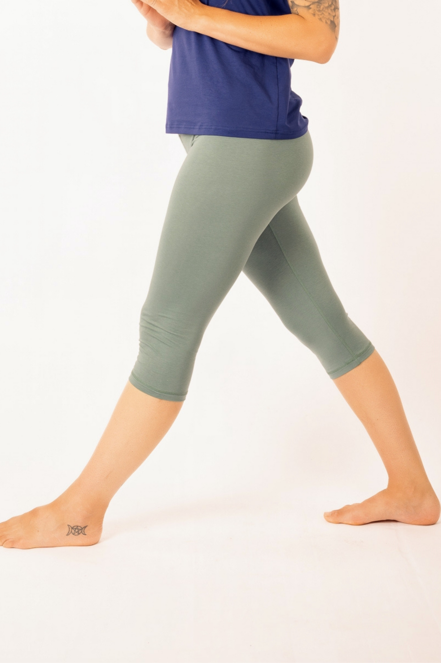 YB-28_IK – Organic Cotton 3/4 Legging NO pockets