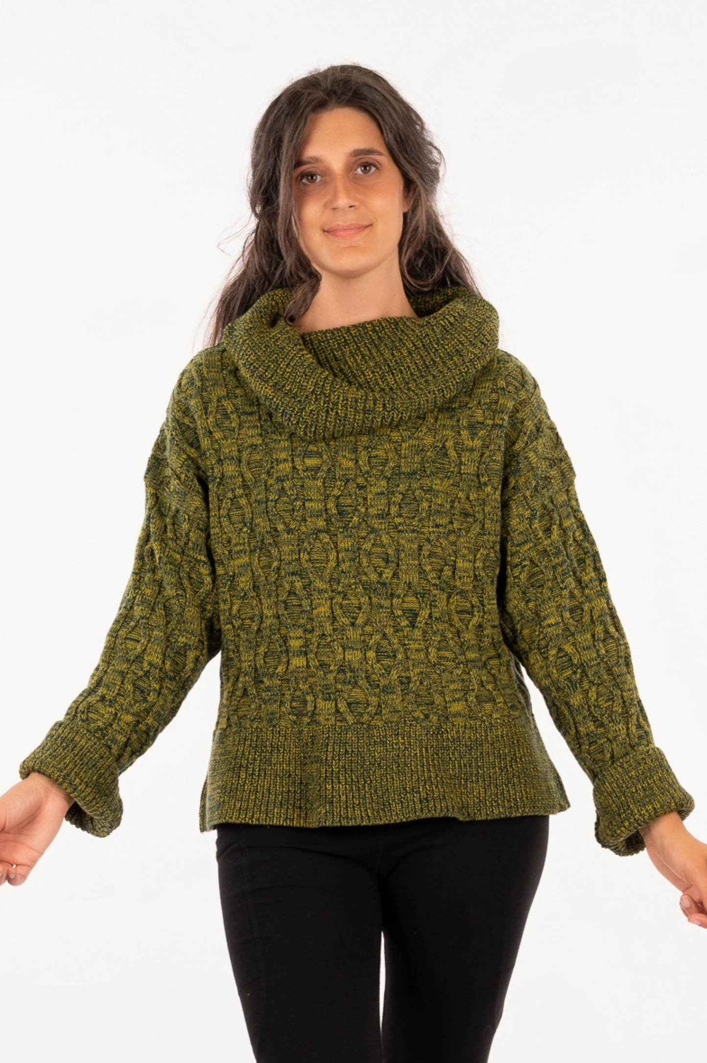 TKF25-01_TADA - Organic Cotton - Torsado Knit Sweater (Two-tone)