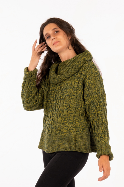 TKF25-01_TADA - Organic Cotton - Torsado Knit Sweater (Two-tone)