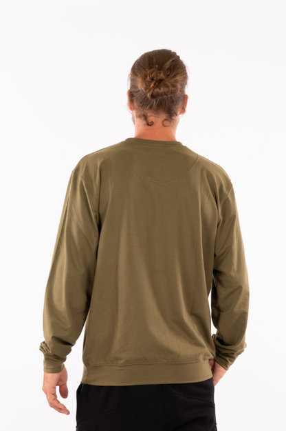 YB-65- HALO: Organic Cotton  French Terry Sweatshirt with print