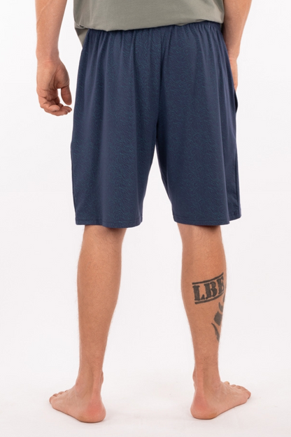 69-PAJA : Short homme en coton biologique imprimé vagues