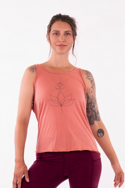 YB-17O - LOTUS OM - Camisole ample en coton biologique Lotus
