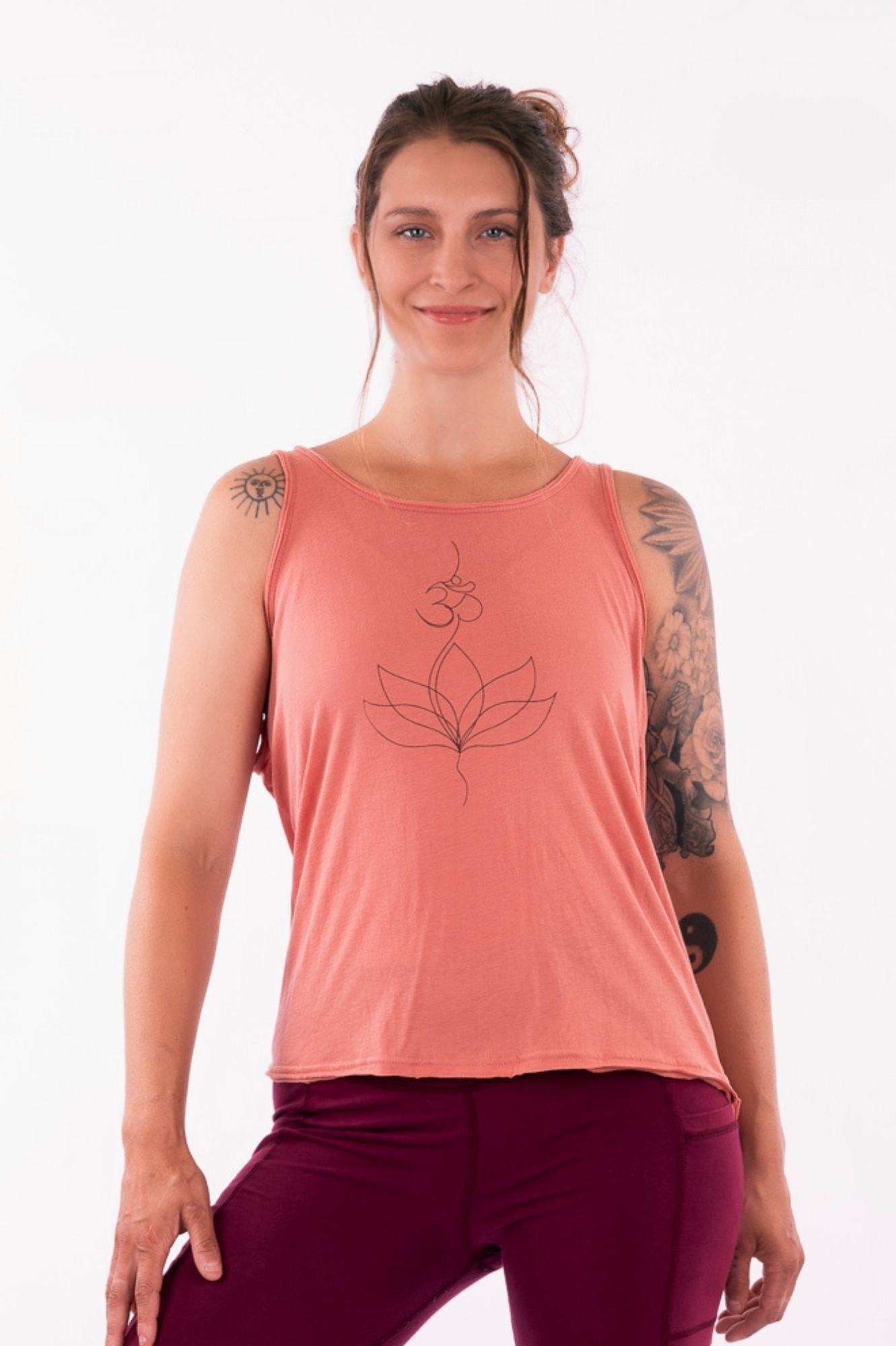 YB-17O - LOTUS OM - Camisole ample en coton biologique Lotus