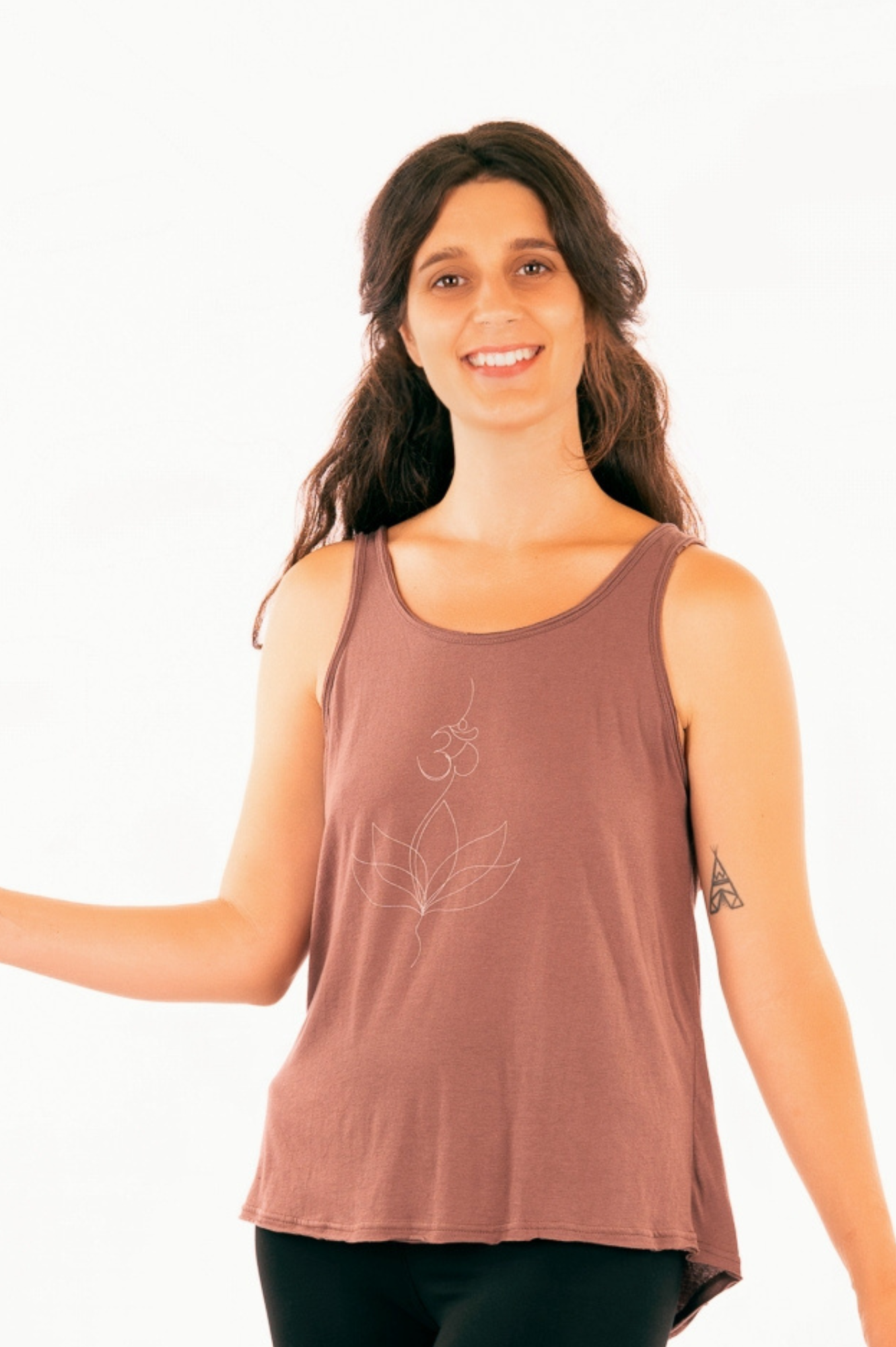 YB-17O - LOTUS OM - Camisole ample en coton biologique Lotus