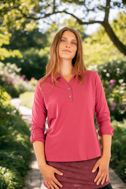 YB-19- WELLA : Chemise simple en coton biologique