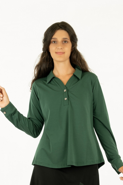 YB-19- WELLA : Chemise simple en coton biologique
