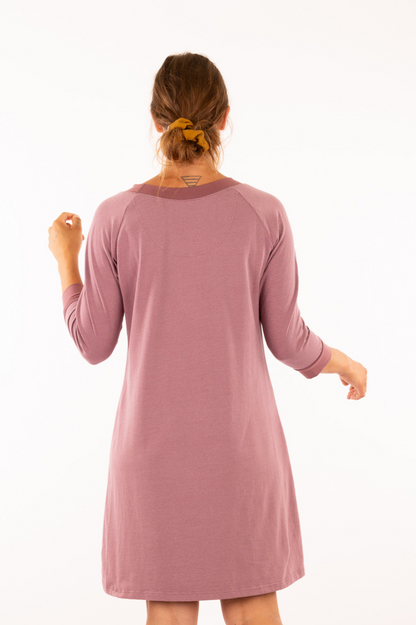 02_WILA - Robe trapèze en coton biologique à pois