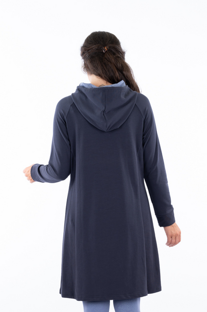 YB-01 - ALEXIA - Robe à capuche en coton bio