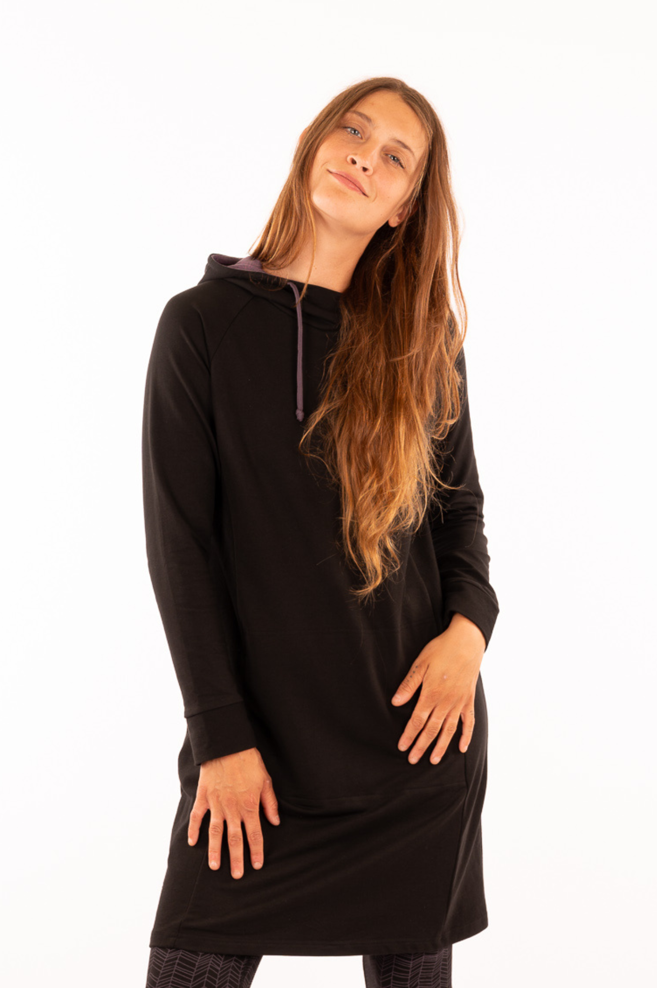 YB-01 - ALEXIA - Robe à capuche en coton bio