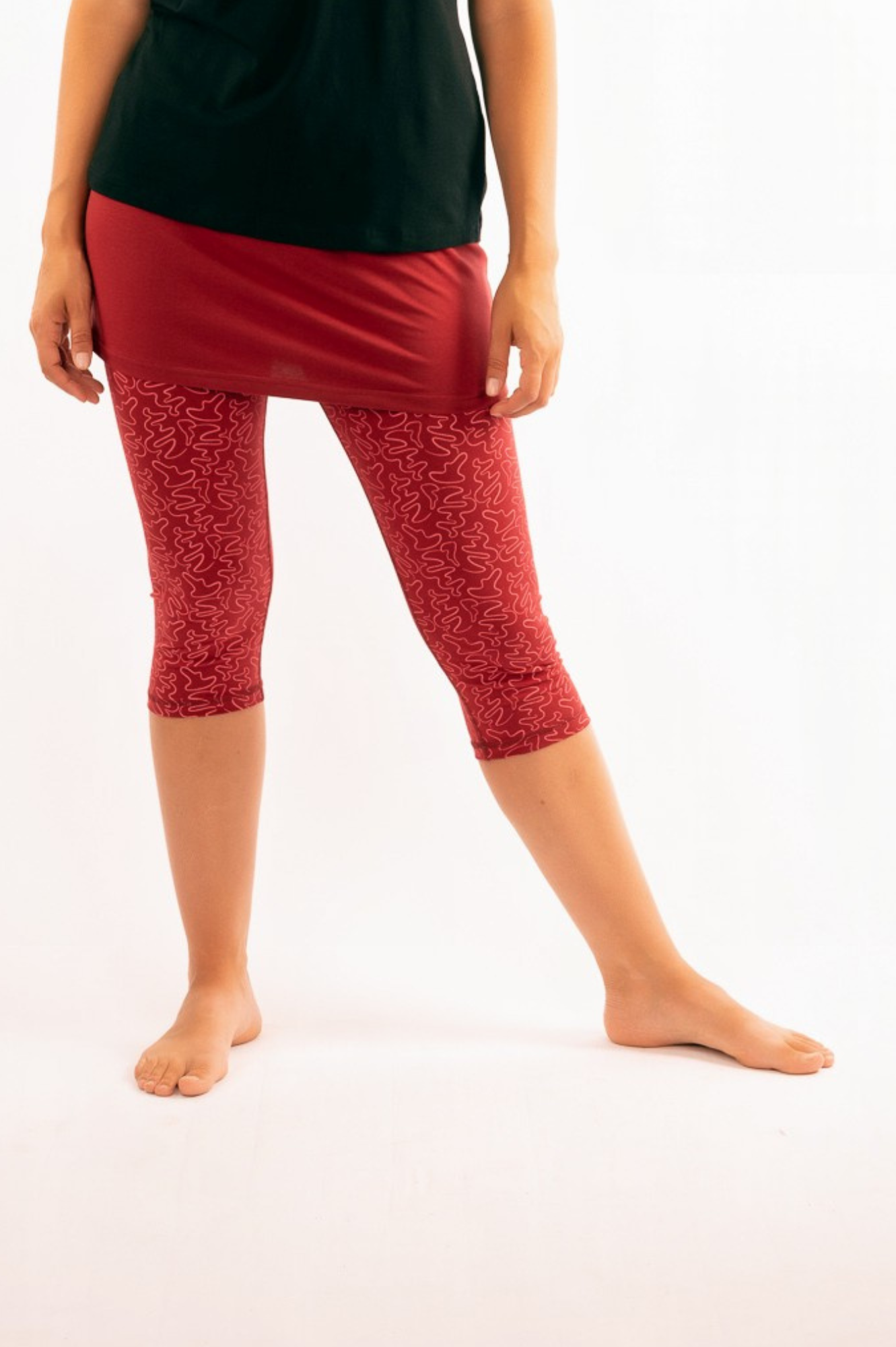 23_IVIO: Organic Cotton Short Skirt Plain