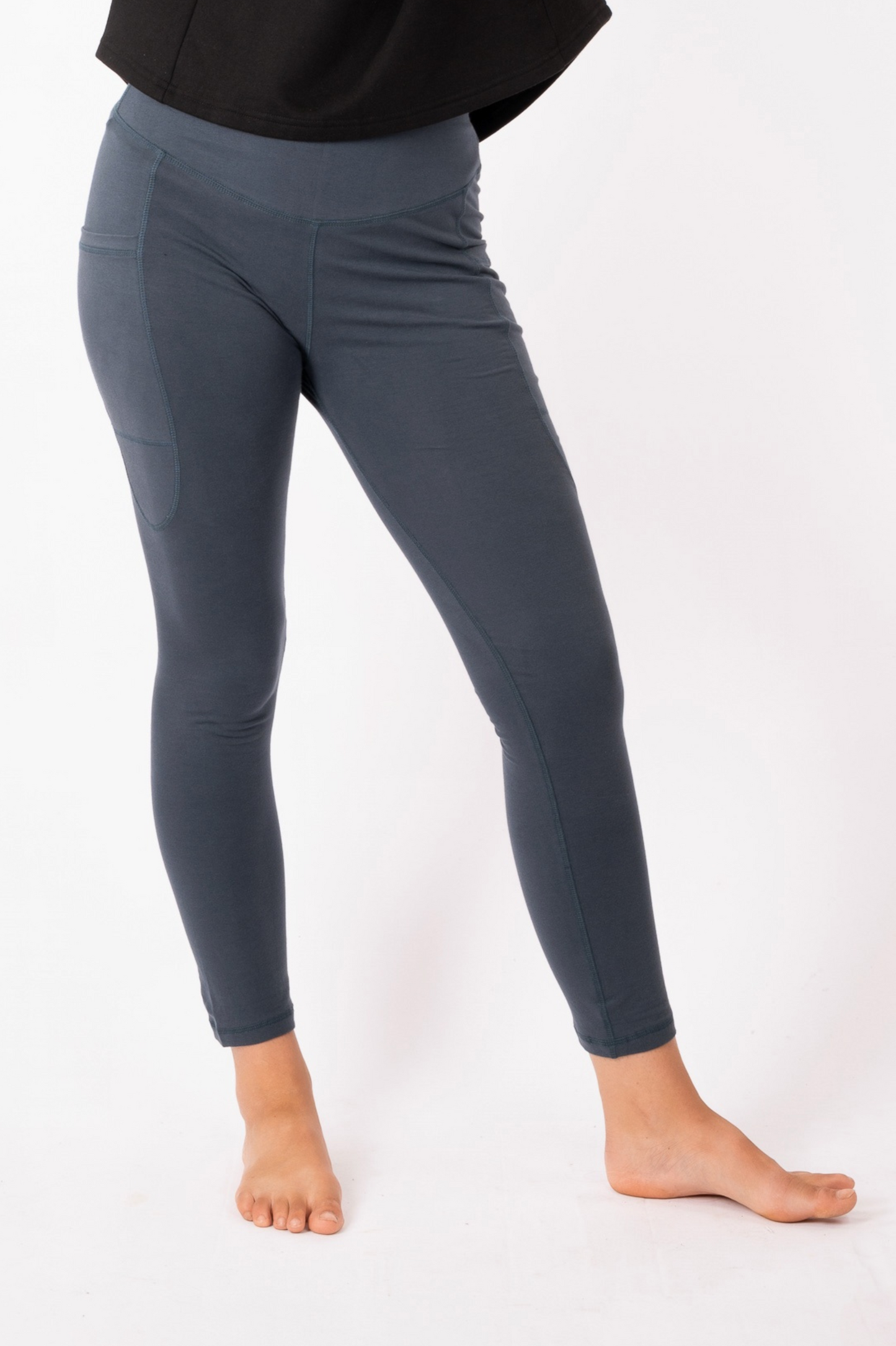 YB-12 - POKA – Organic Cotton Long Legging with pockets